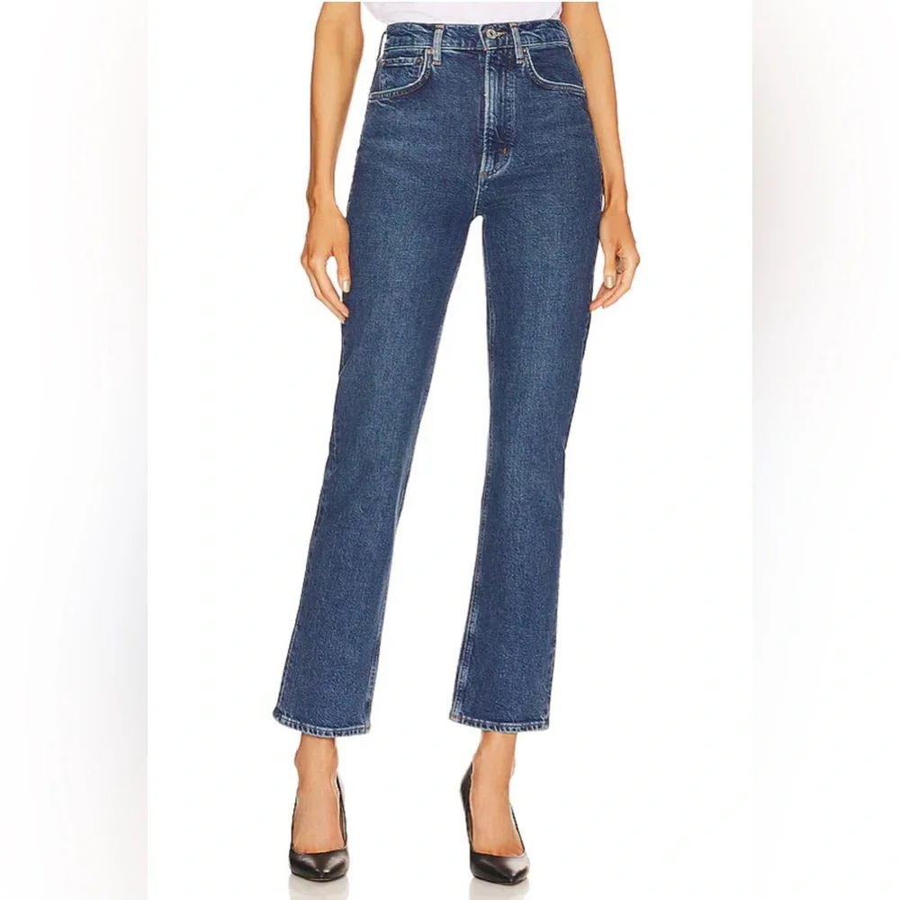 Agolde High Rise Stovepipe Jeans in Aspire - Picture 1 of 11